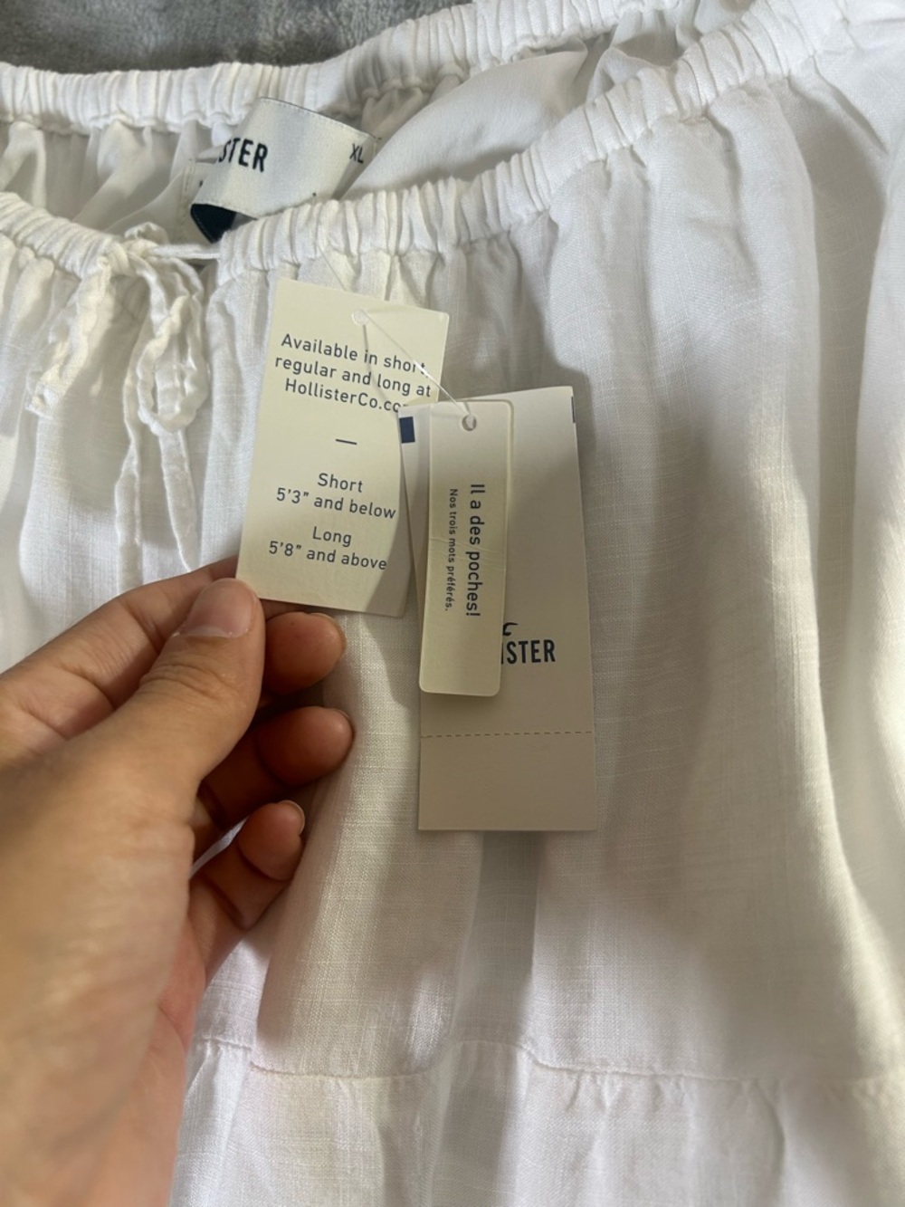 Hollister Women's White Tiered Cotton Midi Skirt - Picture 3 of 10